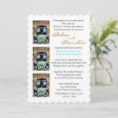 ウェディング招待ブードゥークイーンシュガースカルエンジェル 招待状 (スタンド正面)