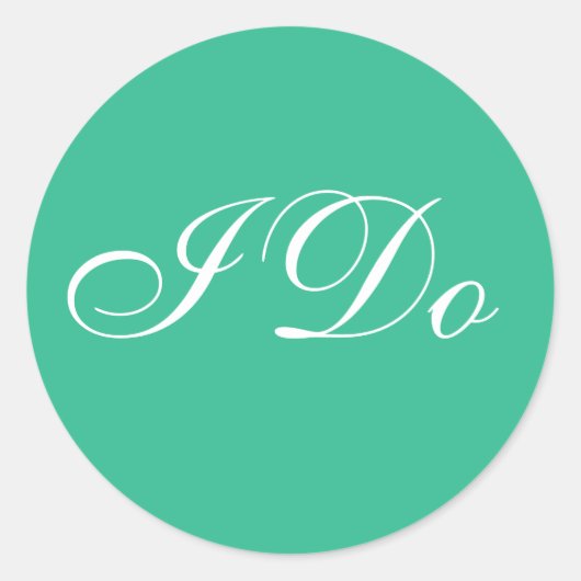 ウェディング招待山牧草地 ラウンドシール (正面)