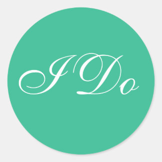 ウェディング招待山牧草地 ラウンドシール