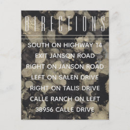 ウェディング招待挿入カードシェード金ゴールドNブラック