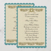 ウェディング招待状のカスタムカラー 招待状 (正面/裏面)