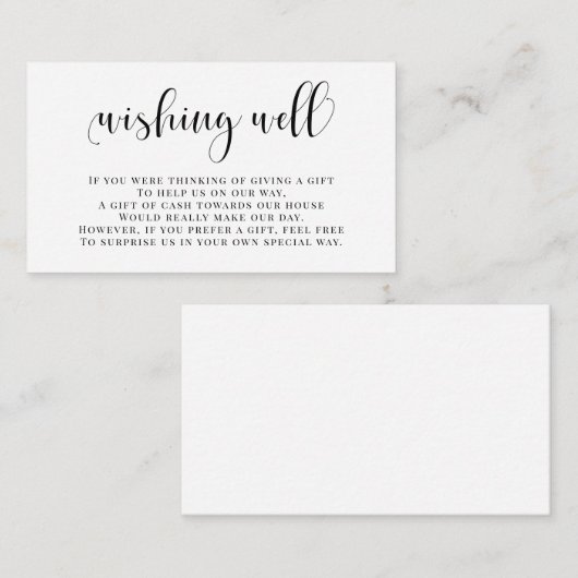 ウェディング招待状の挿入エンクロージャカード エンクロージャーカード (正面/裏面)