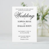 ウェディング招待状の透明な層 招待状 (スタンド正面)