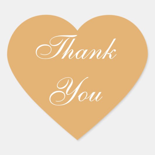 ウェディング招待状アースイエロー ハートシール (正面)