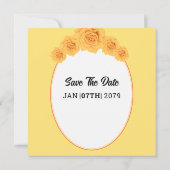 ウェディング招待状カードスクエアゲートフォールドデザイン 招待状 (裏面)