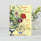 ウェディング招待状1 クリーム（ロマンス）RFPMデザインズ©️2024 招待状 (スタンド正面)