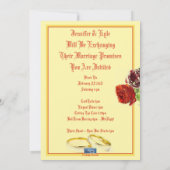 ウェディング招待状1 クリーム（ロマンス）RFPMデザインズ©️2024 招待状 (裏面)