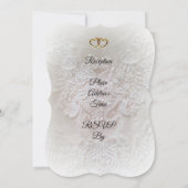 ウェディング招待状 エレガント ソフトフォーカスレース 招待状 (裏面)