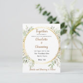 ウェディング招待状 | エレガント | RSVP | ハンドファスティング 招待状 (スタンド正面)