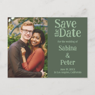 ウェディング招待状 オーダーメイド フォト SAVE the DATE カード