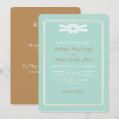 ウェディング招待状 | ノット ビーチ グラム ウェディング 招待状 (正面/裏面)