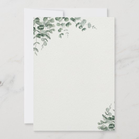 ウェディング招待状 招待状 (裏面)