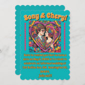 "ウェディング招待状" 招待状 (正面/裏面)