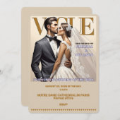 "ウェディング招待状" 招待状 (正面/裏面)