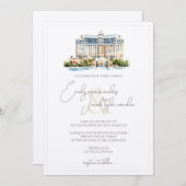 ウェディング招待 – リゾートインウォーター色 招待状 (正面/裏面)