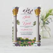 ウェディング招待_regalリトリート 招待状 (スタンド正面)