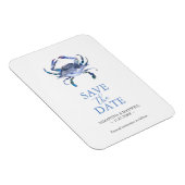 ウェディング日付のマグネットのカニを保存 マグネット (右側)