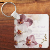 ウェディング日付の保存キーホルダー キーホルダー (正面)