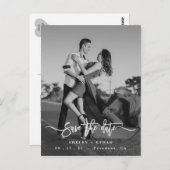 ウェディング日付の保存招待状、日付の保存 ポストカード (正面/裏面)