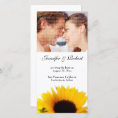 ウェディング日付の写真カードを保存 セーブザデート (正面/裏面)