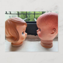 ウェディング日付はがきレトロ人形を保存予測できな