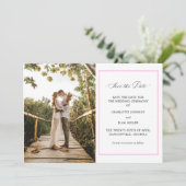 ウェディング日付を保存する写真のお知らせ セーブザデート (スタンド正面)