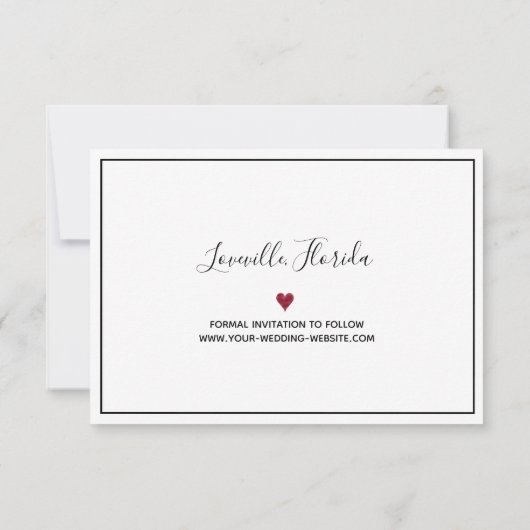 ウェディング日付を保存2020年4月カレンダー写真 セーブザデート (裏面)