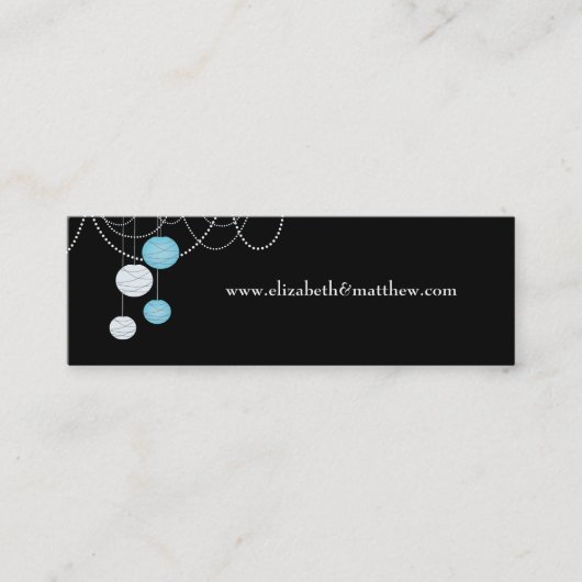 ウェディング日付を保存Webサイトのスキニーカード スキニー名刺 (正面)