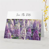 ウェディング日付カードを保存 カード (黄色い花)