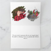 ウェディング日付カードを保存 カード (内部)