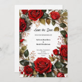 ウェディング日付カードを保存 セーブザデート (正面/裏面)