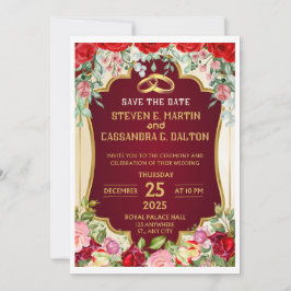 ウェディング日付カードを保存 セーブザデート