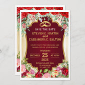 ウェディング日付カードを保存 セーブザデート (正面/裏面)