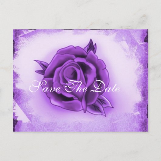 ウェディング日付カードを保存 案内ポストカード (正面)