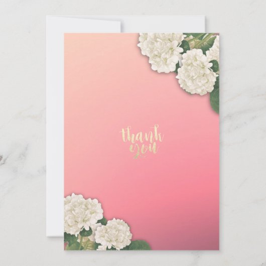 ウェディング日付シックなアジサイの文字列ライトを保存 セーブザデート (裏面)