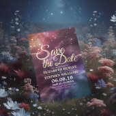 ウェディング日付シックな星の空の星座を保存 セーブザデート