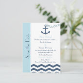 ウェディング日付ポストカードの保存航海の- 案内ポストカード (スタンド正面)