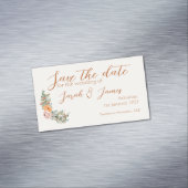 ウェディング日付マグネットを保存 マグネット名刺 (インサイチュ)