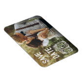 ウェディング日付メイスンジャーのライトフォトマグネットを保存 マグネット (右側)