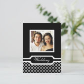 ウェディング日付保存写真テンプレート 案内ポストカード (スタンド正面)