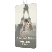 ウェディング日付保存写真 カーエアーフレッシュナー (左)