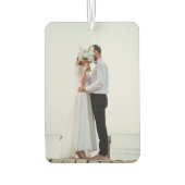 ウェディング日付保存写真 カーエアーフレッシュナー (裏面)