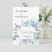 ウェディング日付保存招待状 サンキューカード (スタンド正面)