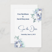 ウェディング日付保存招待状 サンキューカード (正面/裏面)