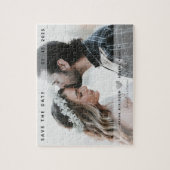 ウェディング日付保存招待状 ジグソーパズル (縦)