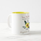 ウェディング日付保存招待状 ツートーンマグカップ (正面左)