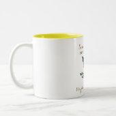 ウェディング日付保存招待状 ツートーンマグカップ (左)