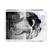 ウェディング日付保存招待状 |ボーフォト マグネット (横)