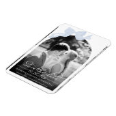 ウェディング日付保存招待状 |ボーフォト マグネット (左側)