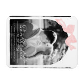 ウェディング日付保存招待状 |ボーフォト マグネット (横)